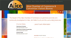 Desktop Screenshot of alicetxchamber.org